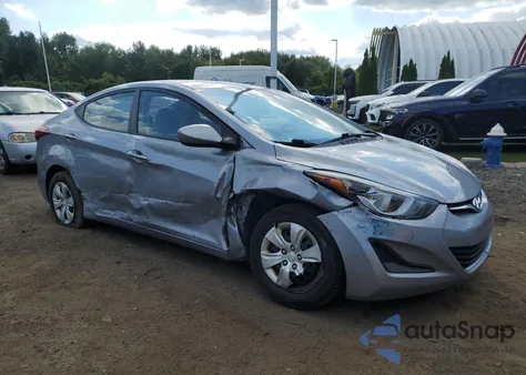 2016 Hyundai Elantra Se from USA, damaged, VIN 5NPDH4AE1GH769745
